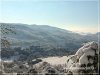 Panorama di Vicovaro con la neve