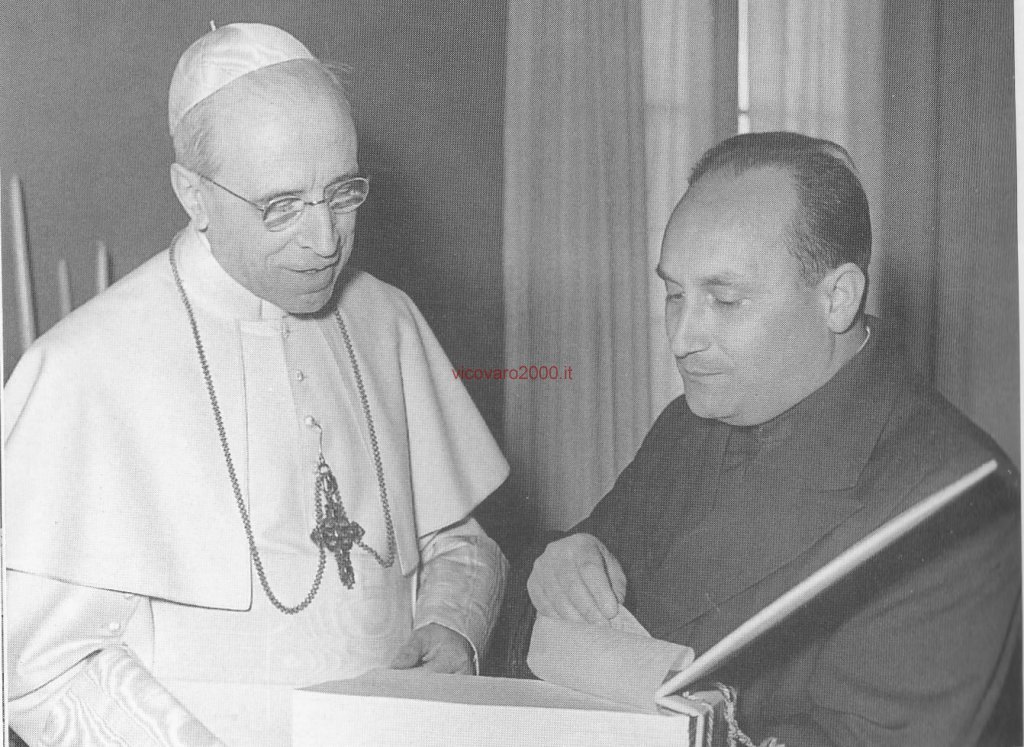 Padre Virginio Rotondi con Papa Pio XII