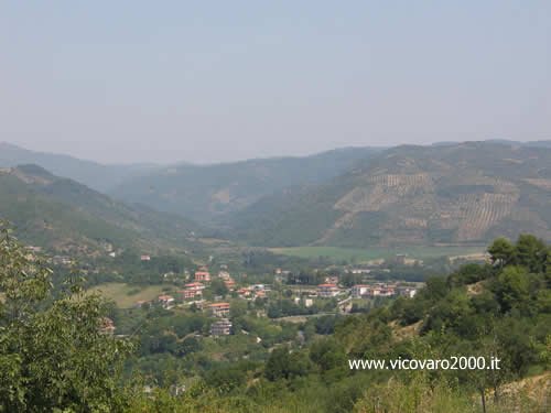 Vicovaro - vista della valle del fiume Licinese