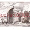 Stampa del tempietto di san Giacomo di Vicovaro - 1836 